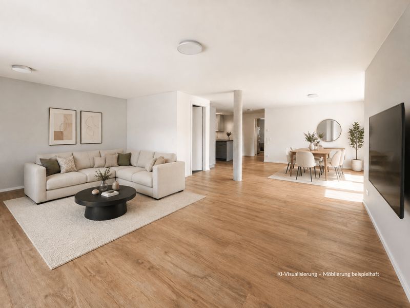 Viel Platz zum Wohlfühlen – 4 Zimmer, Südbalkon und Tiefgarage